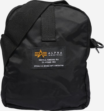 ALPHA INDUSTRIES - Bolso de hombro en negro: frente