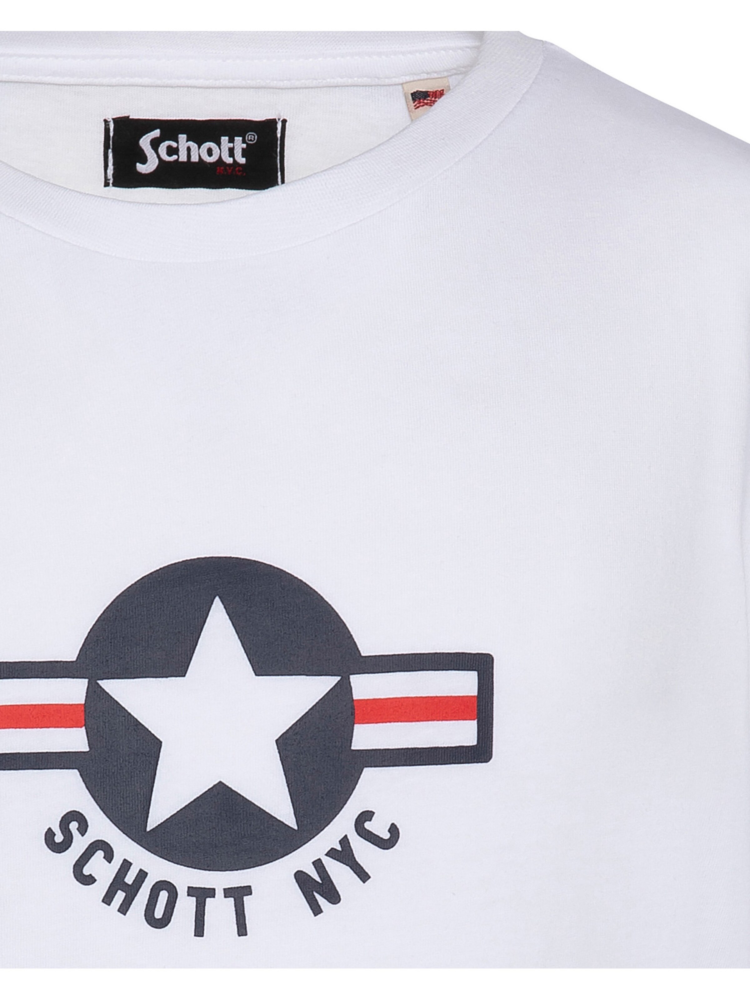 Sweat Schott NYC en blanc