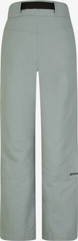 ZIENER Regular Workout Pants 'AILEEN' in Grey