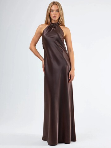 Hiccup Evening Dress in Brown
