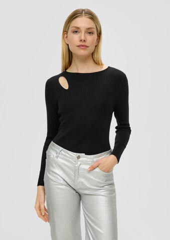 s.Oliver Sweater in Black: front