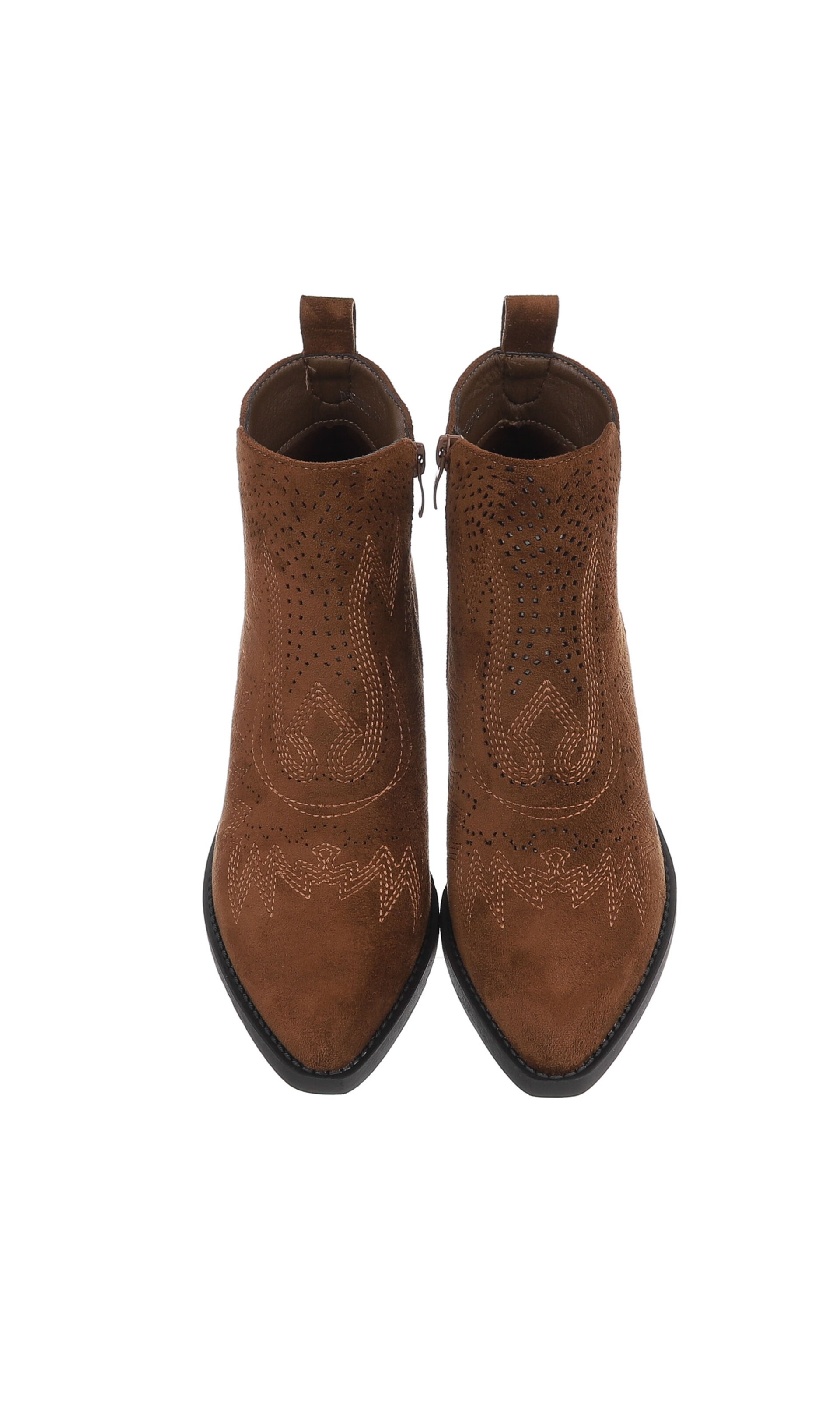 Ital-Design Cowboystiefel in Braun