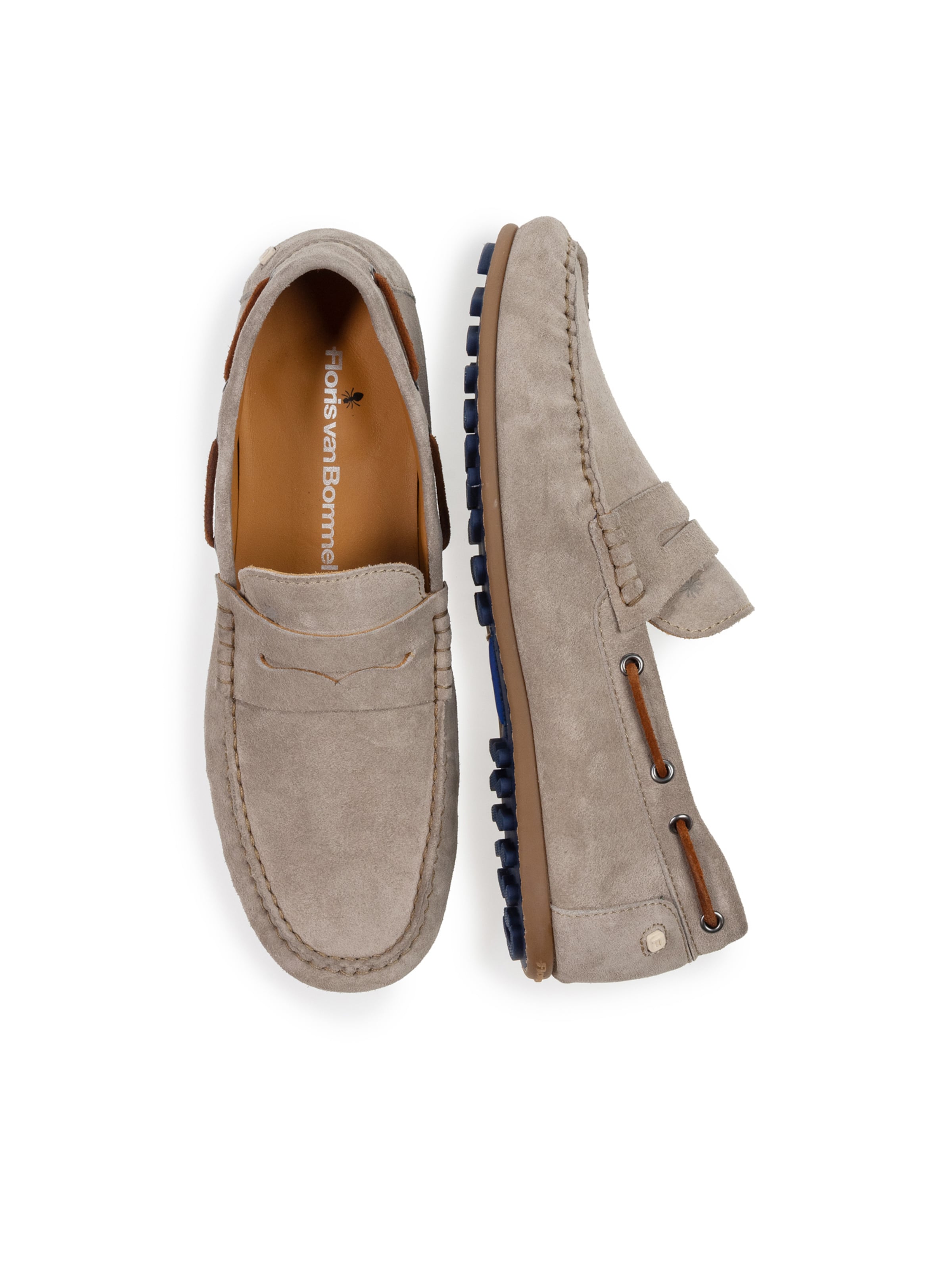 Floris van Bommel Mokassin 'De Drijver 02' in Grau