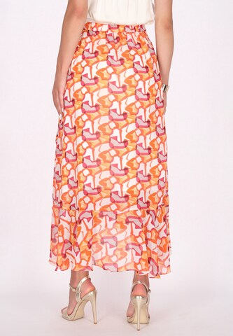 Jupe faina en orange