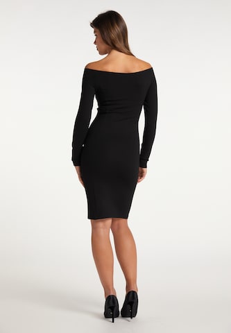 Robe fourreau faina en noir