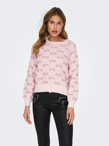 Sweat-shirt 'NBFSINDA' NAME IT en rose : devant