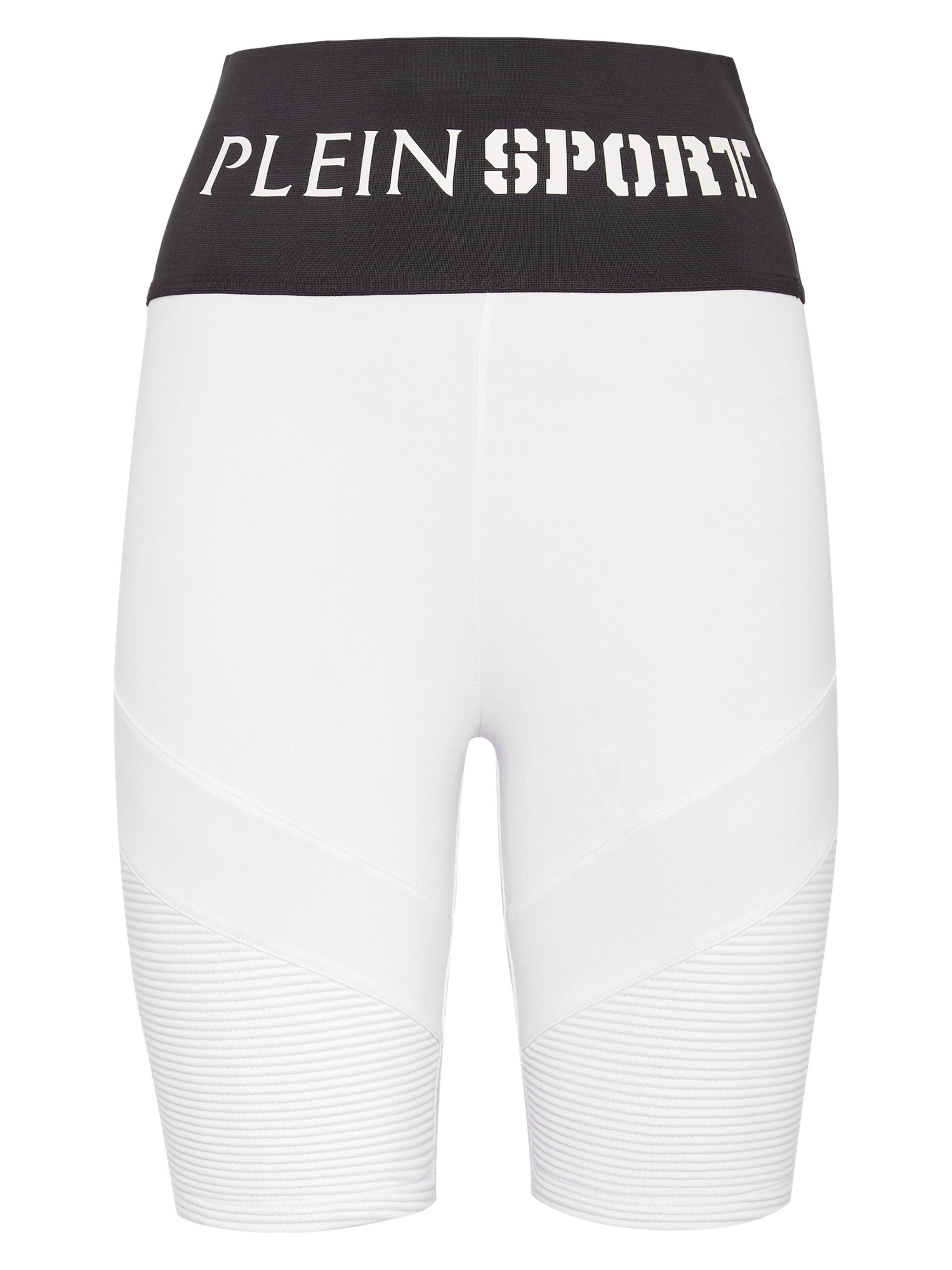 Plein Sport - Skinny Leggings en blanco: frente