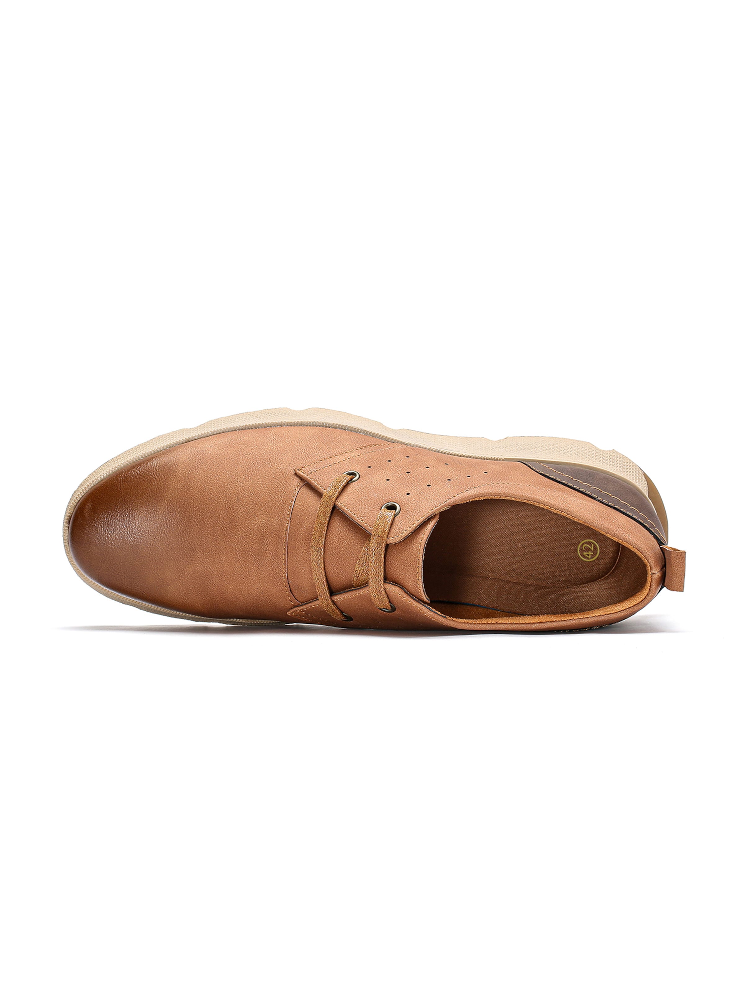 ALLTHEMEN Schnürschuh 'Flucht'‌‌ in Braun