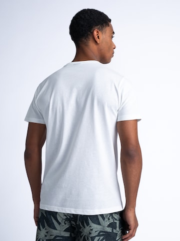 T-Shirt 'Sandcastle' Petrol Industries en blanc