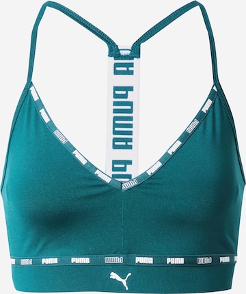 Soutien-gorge de sport PUMA en vert : devant