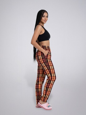 LEAFLETIC Pyjamahose‌ in Braun