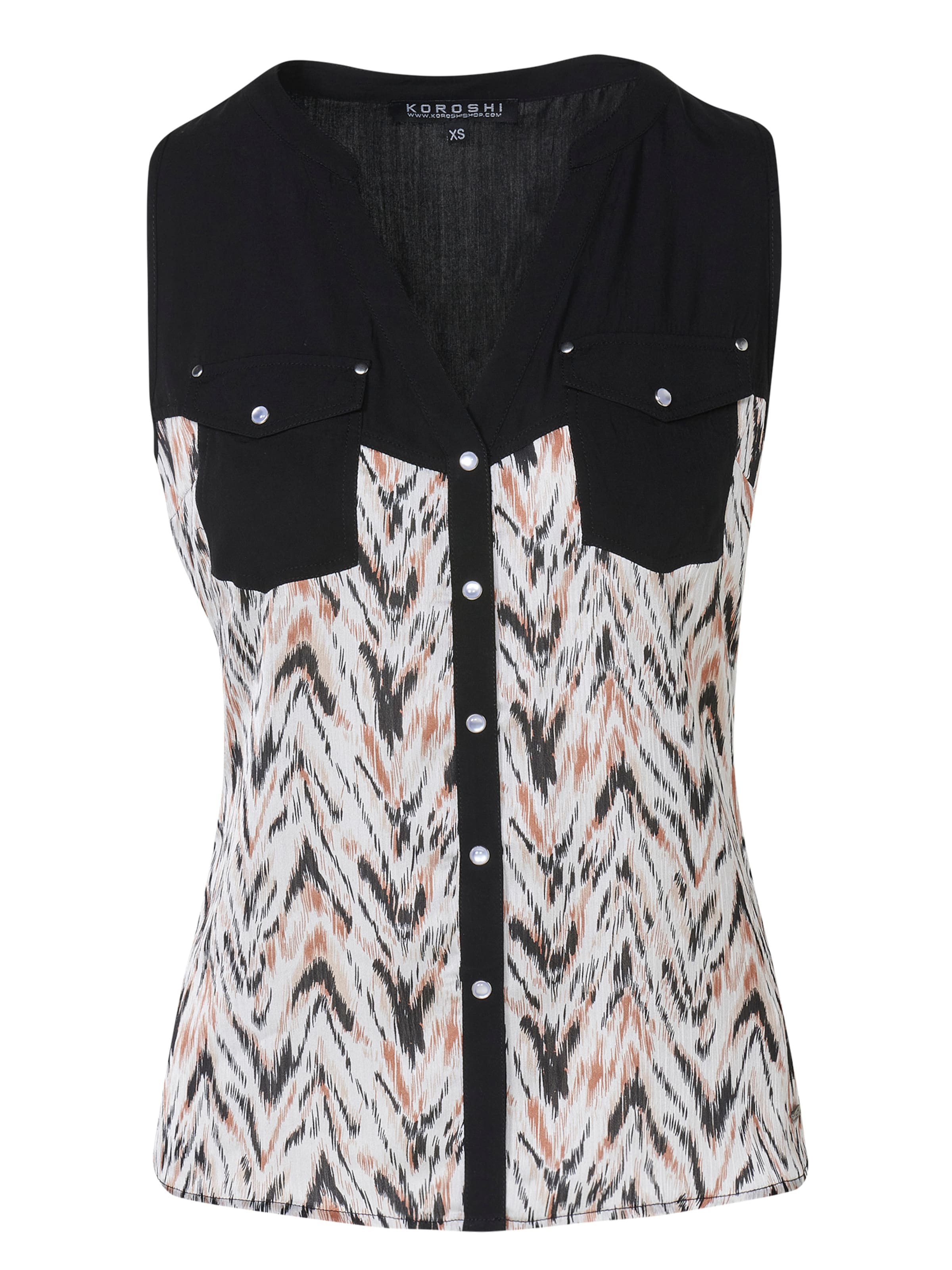 KOROSHI Blúzka - Čierna: predná strana