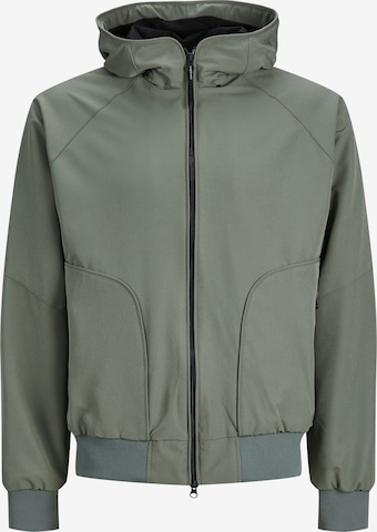 Veste mi-saison 'Track' JACK & JONES en vert : devant