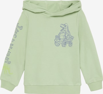s.Oliver Sweatshirt in Grün: Vorderseite