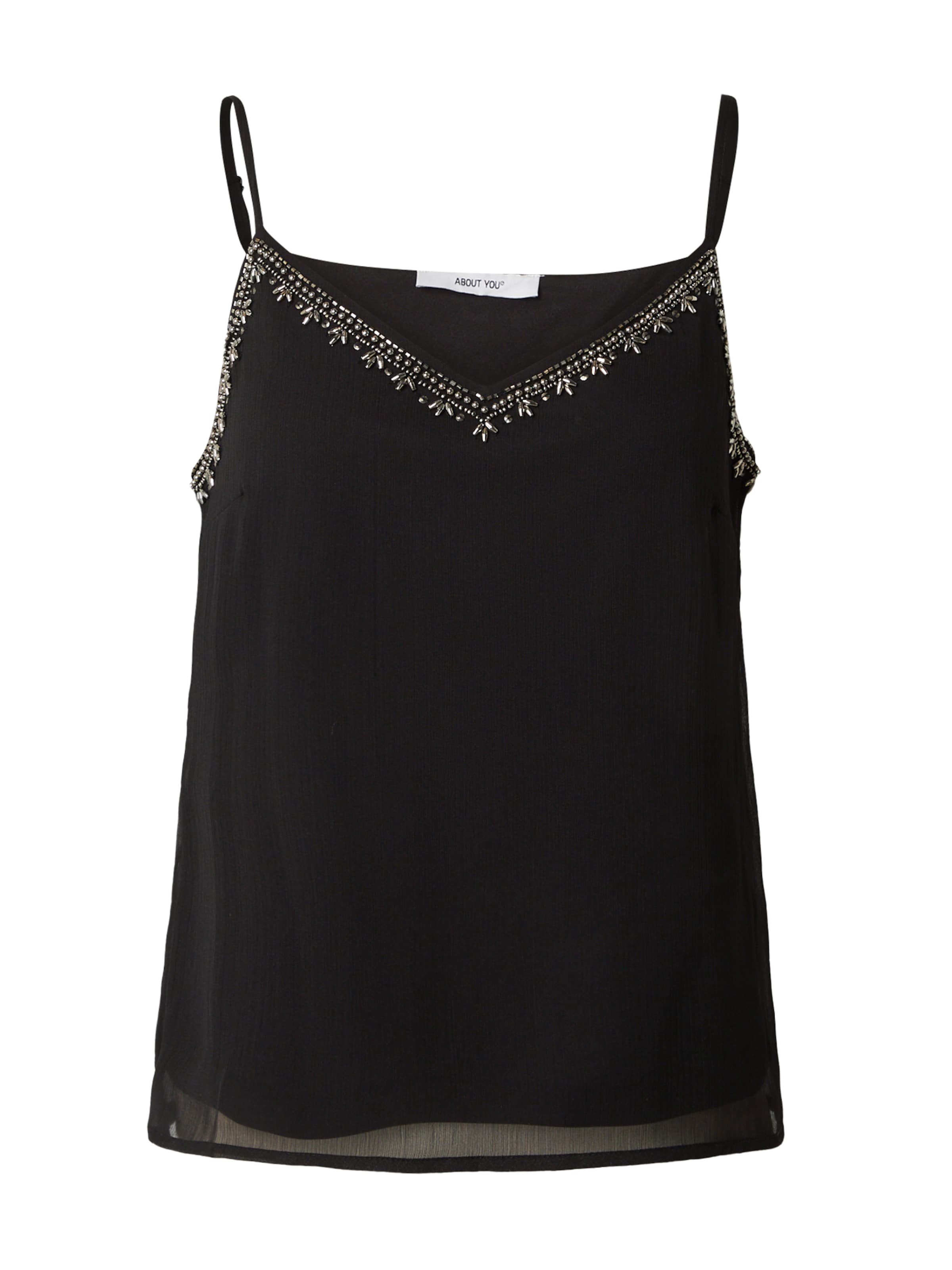 ABOUT YOU Топ 'Zora' в черно: отпред