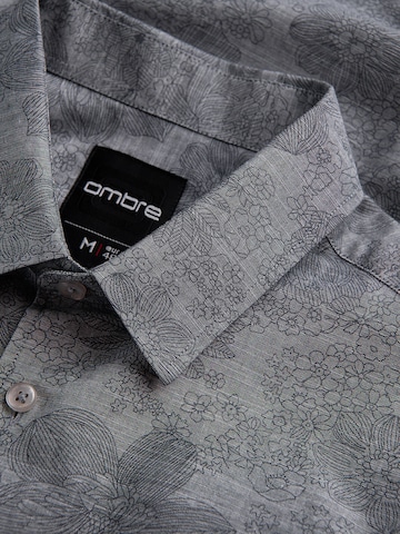 Ombre Regular fit Button Up Shirt 'OM-SHCS-0157' in Grey
