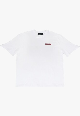 Dropsize Shirt in Wit: voorkant