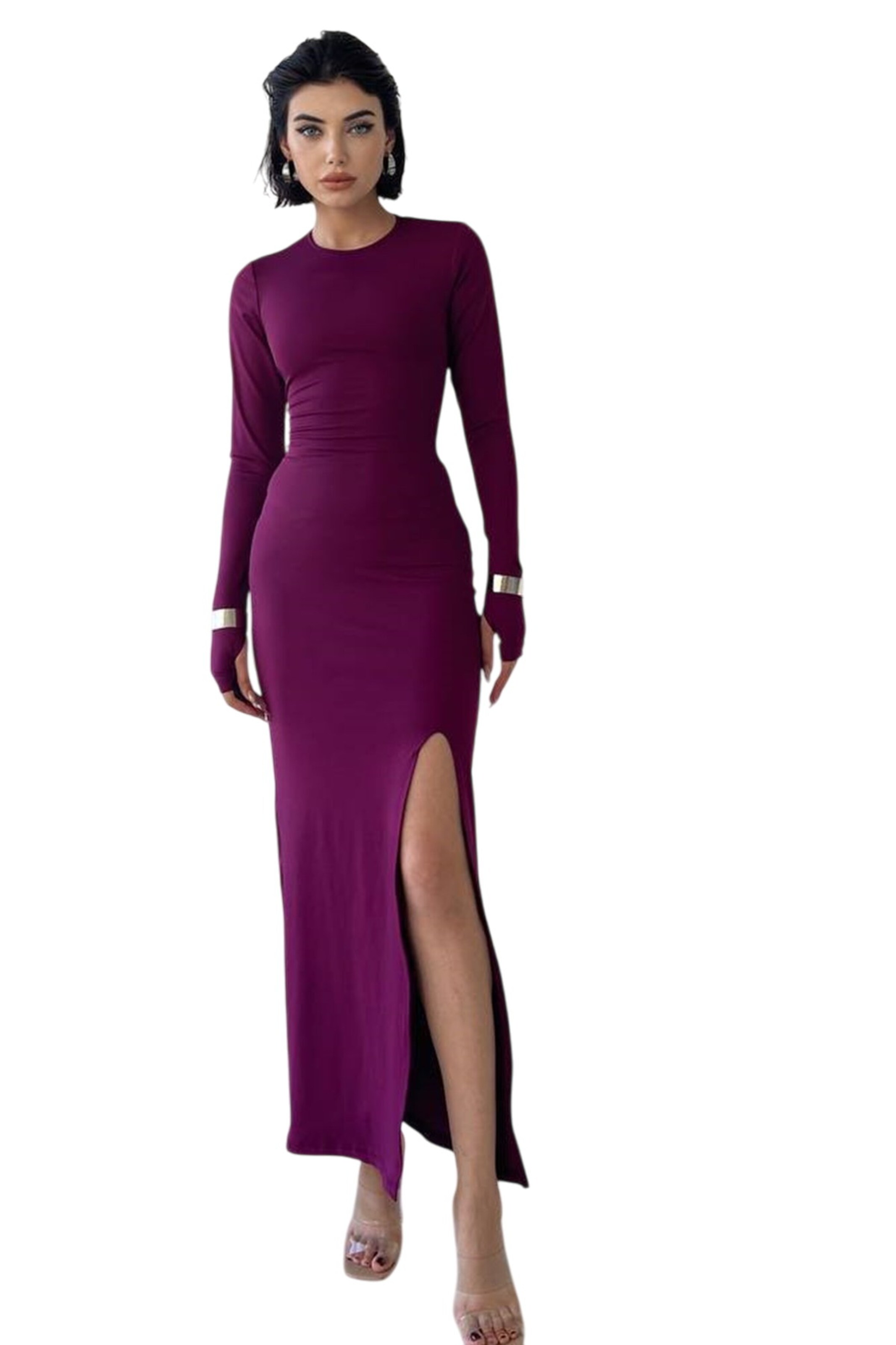WOMAN VISION Kleid in Lila: Vorderseite