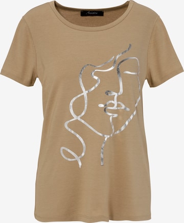 Aniston CASUAL Shirt in Beige: front