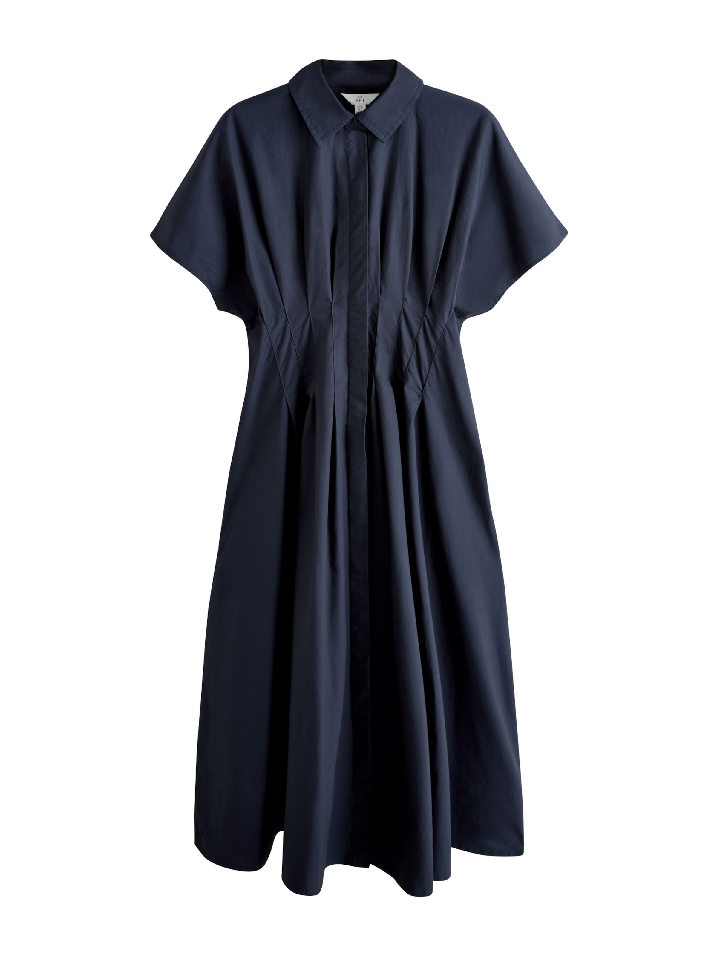Robe-chemise The Set en bleu : devant