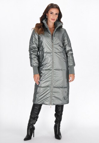 faina - Abrigo de invierno en verde: frente