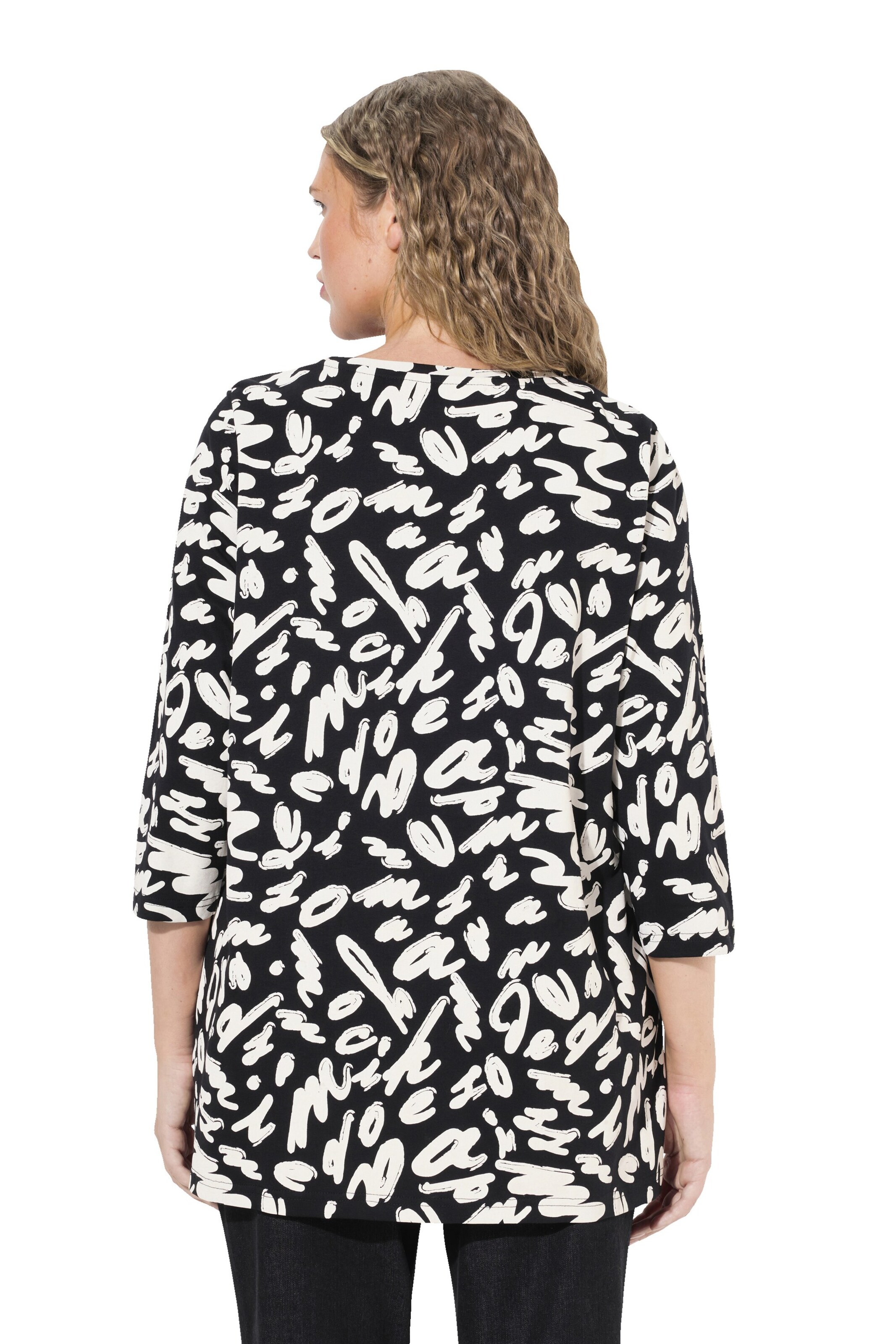 Ulla Popken Shirt in Zwart