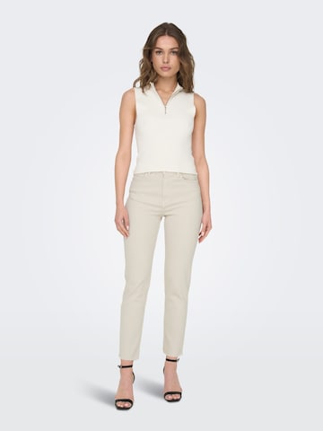 ONLY Baggy Jeans 'Emily' in Beige: front