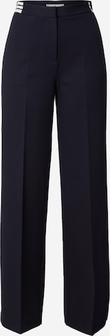 Wide leg Pantaloni con piega frontale di TOMMY HILFIGER in blu: frontale