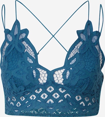 Free People Bralette Top 'ADELLA' in Blue: front