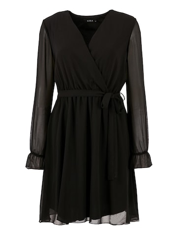LELA Shirt Dress in Black: front