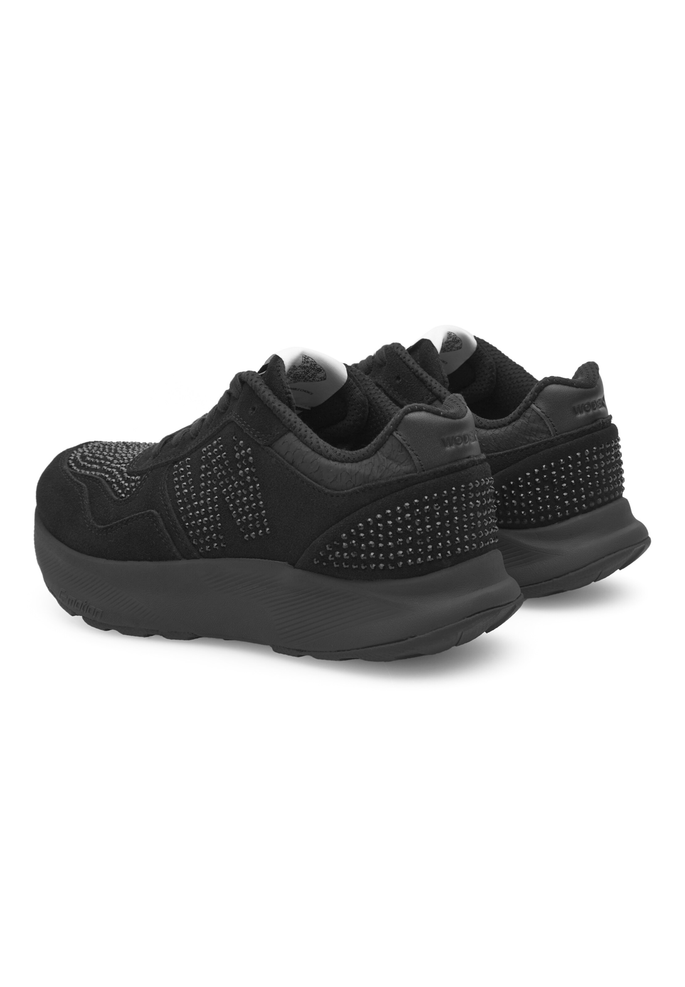 Baskets basses 'Mathilde Crystal' WODEN en noir