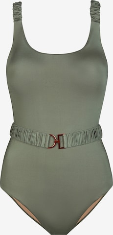 Marc & André Bralette Swimsuit in Green: front