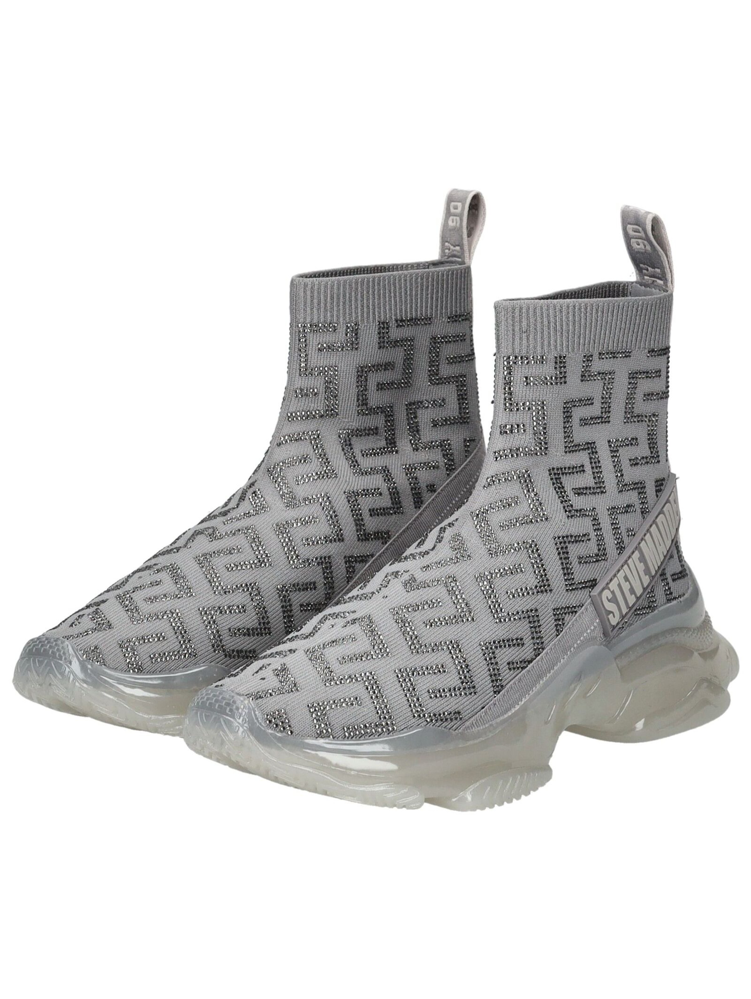 STEVE MADDEN High-top trainers in Silver