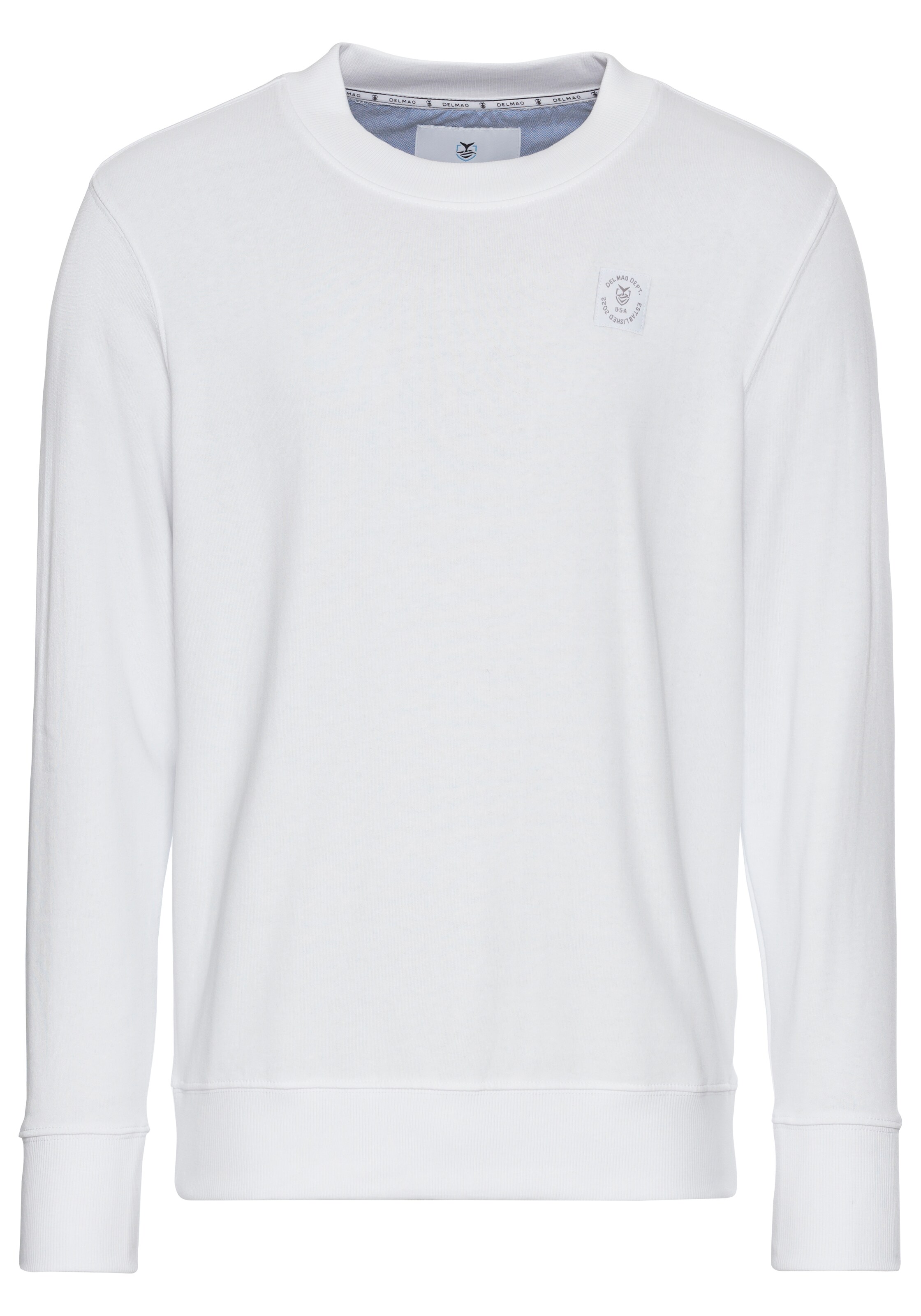 DELMAO Sweatshirt in Weiß: Vorderseite
