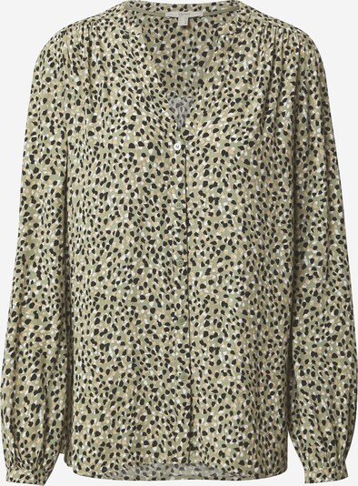 ESPRIT Blouse in de kleur Beige / Kaki / Zwart, Productweergave