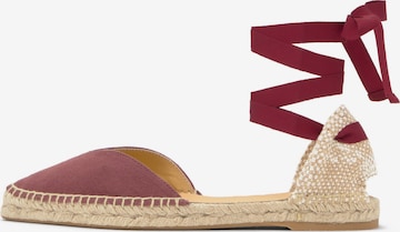 Castañer Espadrillo 'Brava' värissä punainen: etupuoli