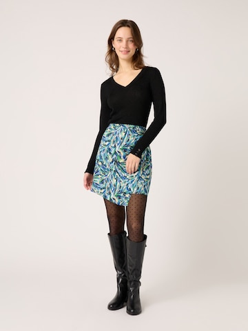 NAF NAF Skirt 'Waffle' in Blue