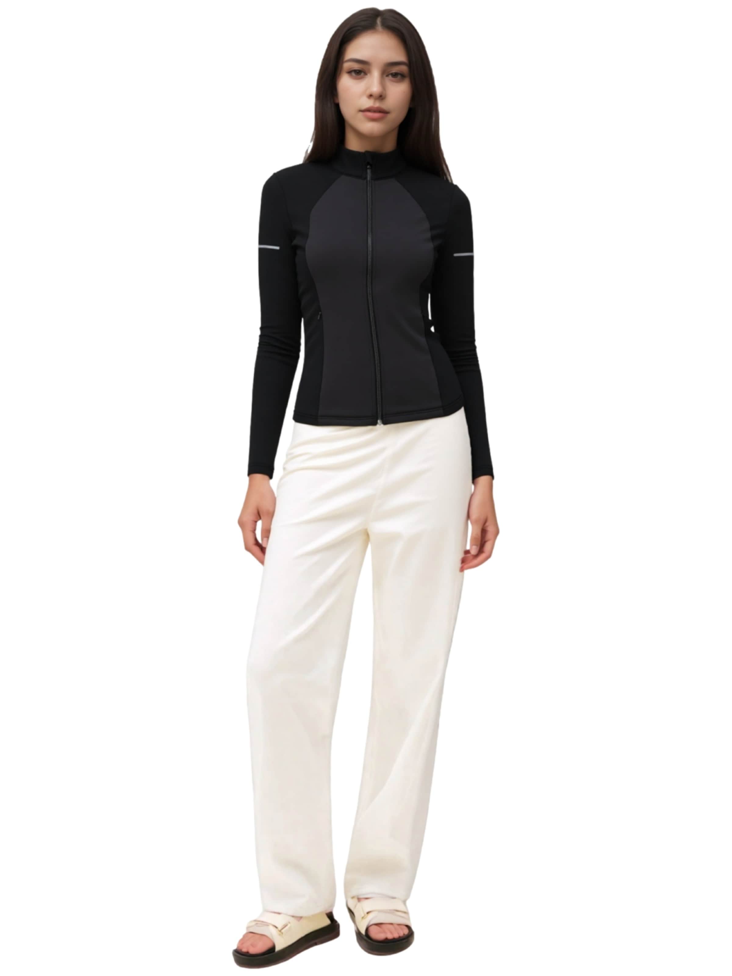 ONLY PLAY Jacke 'Flora' in Schwarz: Vorderseite