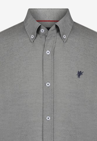 DENIM CULTURE Regular fit Button Up Shirt 'Jerry' in Grey