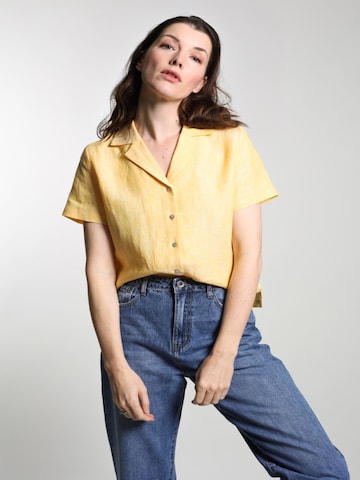 WEARABLE STORIES Bluse 'Priscilla'‌‌‌‌‌‌‌‌ in Gelb