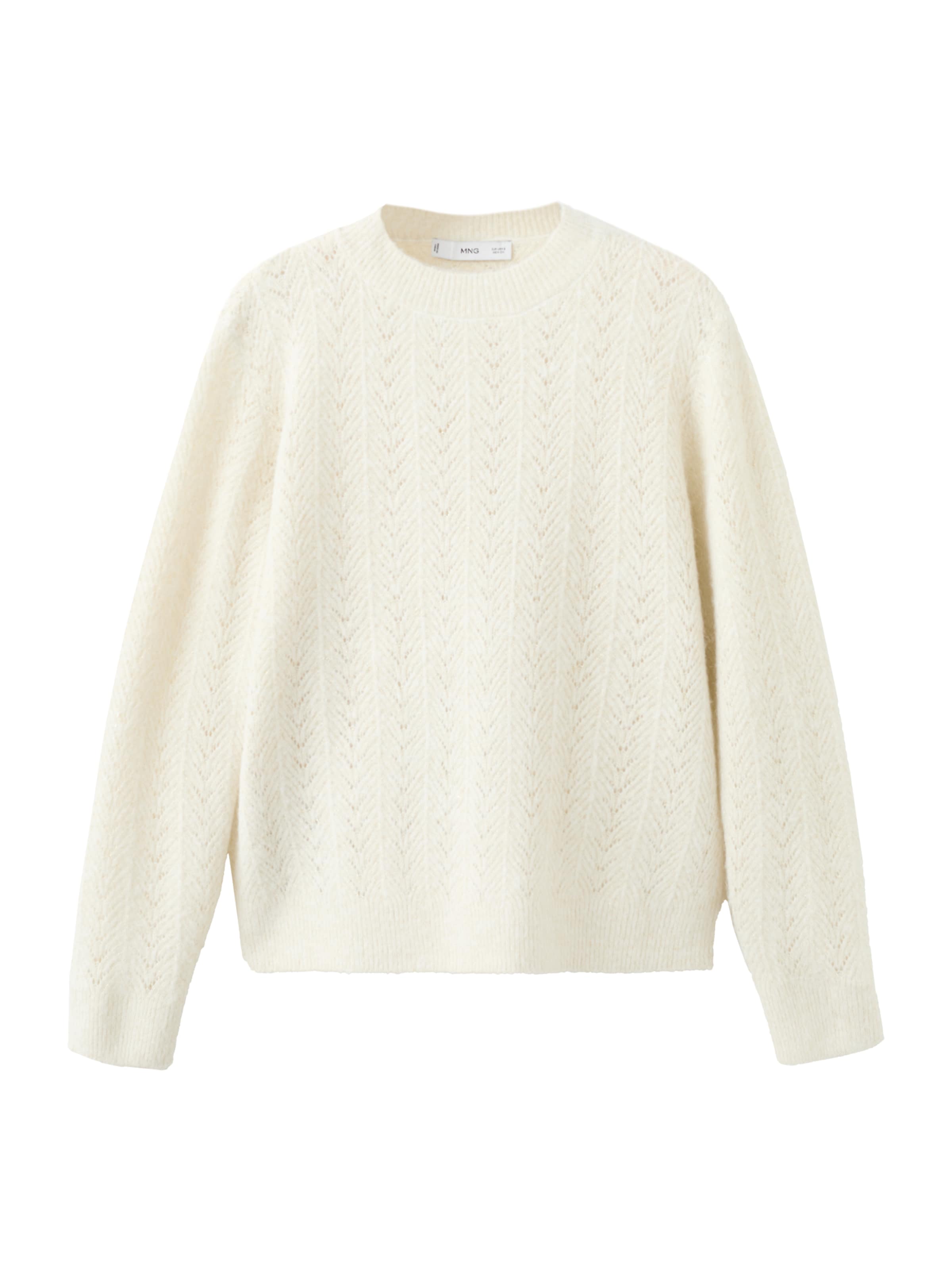 MANGO Trui 'FLORINS' in Beige: voorkant