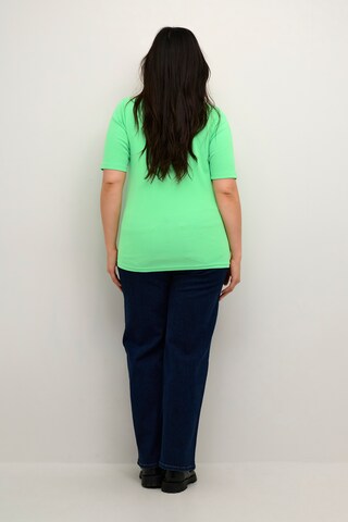 KAFFE CURVE Majica 'KC Carina' | zelena barva