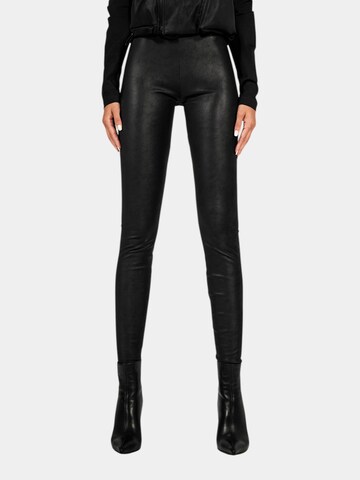 Made By Society Regular Traditional Pants 'Pantaloni TEMPO - P27845' in Black: front