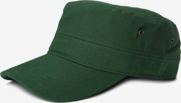 styleBREAKER Cap 'Military Cap Baumwoll Canvas' in Green: front