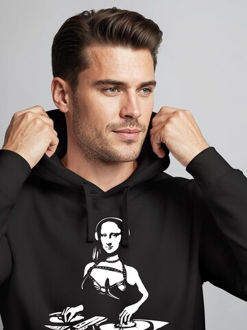 Neverless Sweatshirt 'Mona Lisa DJ' in Black