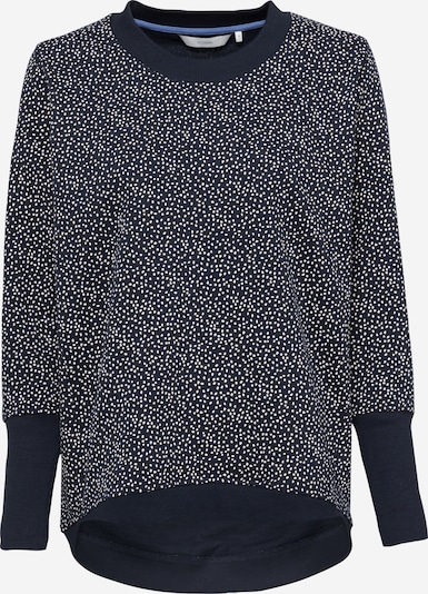 NÜMPH Sweat-shirt 'Nicola' en bleu marine / blanc, Vue avec produit