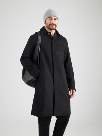 JACK & JONES Ανοιξιάτικο και φθινοπωρινό παλτό 'JORNORREBRO' σε μαύρο: μπροστά