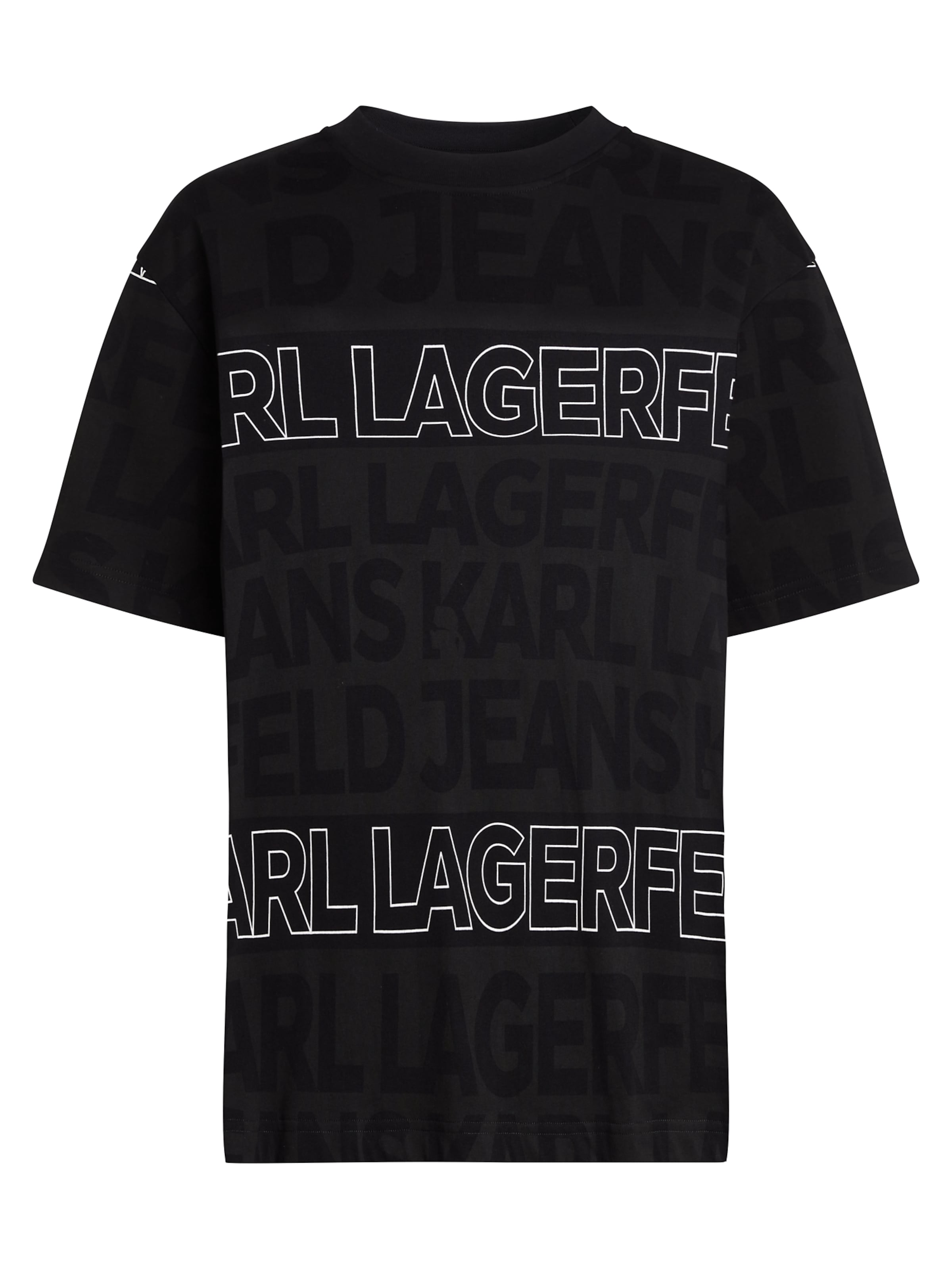 Maglietta di KARL LAGERFELD JEANS in nero: frontale