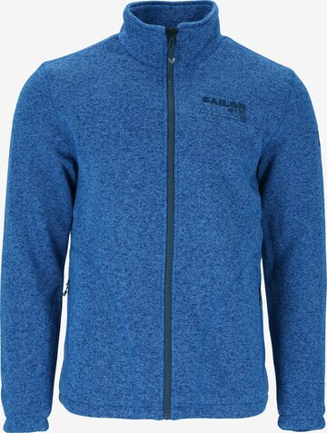 Weather Report Athletic Fleece Jacket 'Ralf' in Blue: front