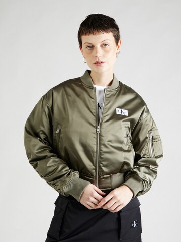 Calvin Klein Jeans Between-Season Jacket in Green: front